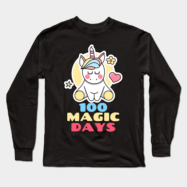 100 Magical Days Long Sleeve T-Shirt by JaunzemsR